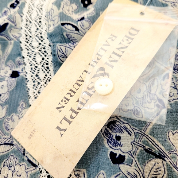 NWT DENIM & SUPPLY RALPH LAUREN 2pc Floral Lace Flutter Sleeve Prairie Dress 12 - Picture 8 of 10